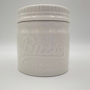 Dowan Butter Bell White Crock